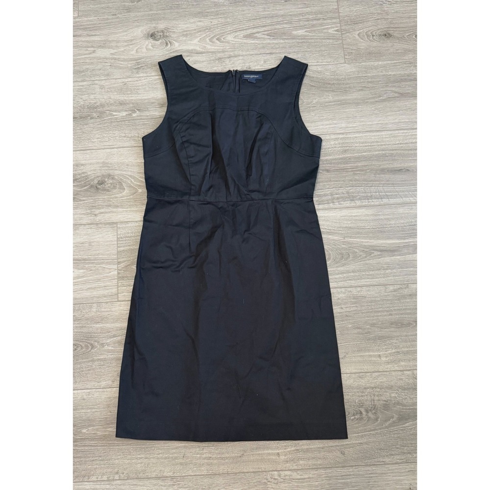 Banana Republic Dress 10 Black Sleeveless Sheath Career Corpcore Funeral Dress‎